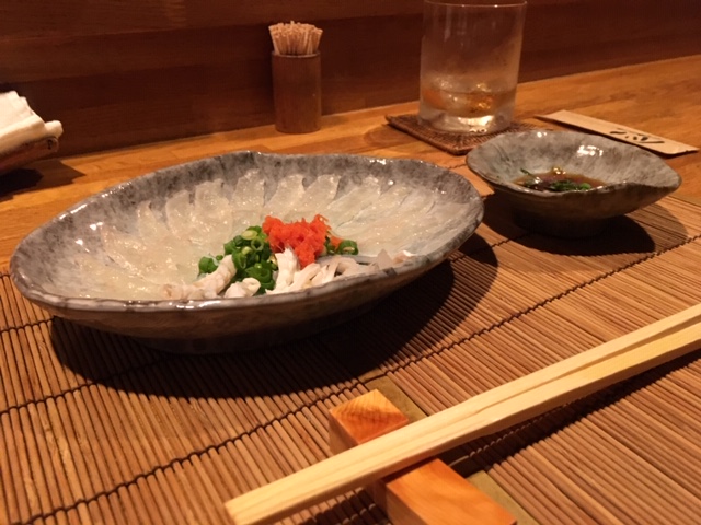 アメリカ人とフグを食べる